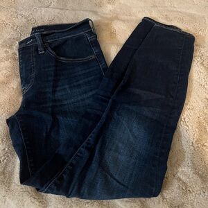 Lucky Brand Women’s Ava Midrise Skinny Ankle Dark Blue Denim Jeans